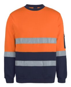 JB’s Hi Vis (D+N) 310 Cotton Crew Neck Sweater