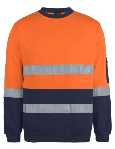 JB’s Hi Vis (D+N) 310 Cotton Crew Neck Sweater